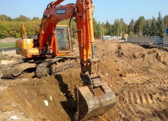 Услуги по копке котлованов. Выемка земляного корыта, вывоз грунта►+7 (966) 190-55-66. Рытье котлованов под фундаменты | Электросталь, Ногинск, Ногинский район