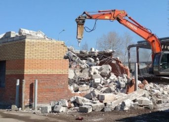 Услуги по сносу строений экскаватором. Вывоз строймусора ►+7 (966) 190-55-66. Снос промышленных сооружений | Электросталь, Ногинск, Ногинский район.