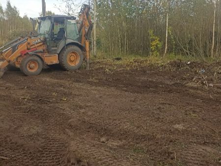 Выровнять участок в Ногинске. 