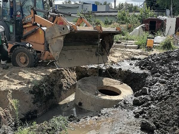 Монтаж колец ЖБИ.&nbsp;
